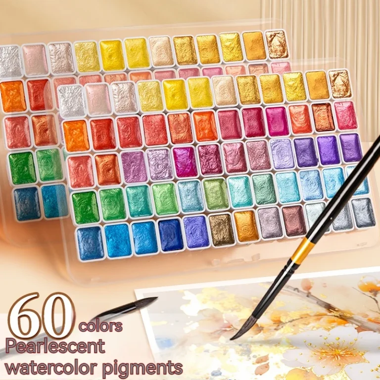 12/20/24/60 Boja Pearl akvarel Pigment Set gvaš boja Prijenosni čvrsti akvarel pigment za slikarske potrepštine

 – ŠKOLSKI PRIBOR